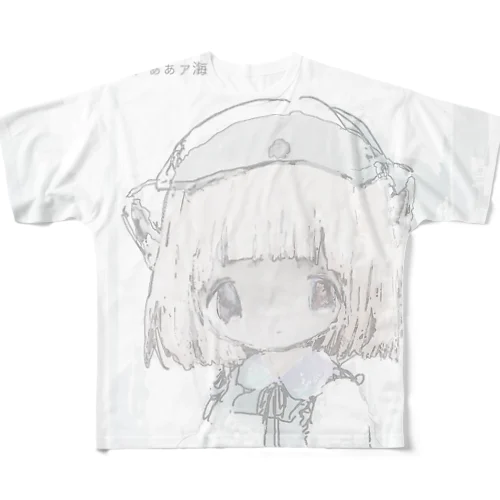 白っぽい羽音 フルグラフィックTシャツ