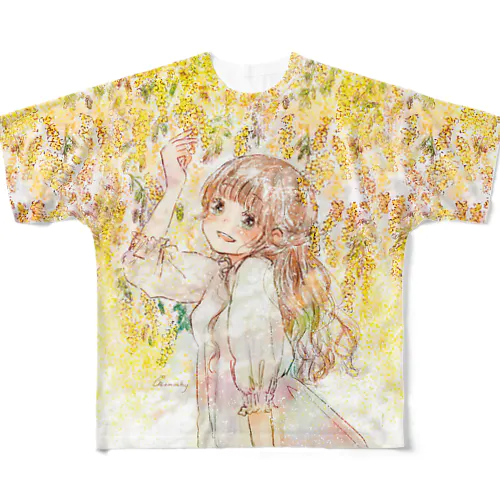 ミモザ フルグラフィックTシャツ