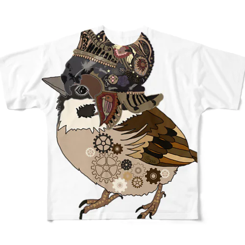 ヒヨコ戦士 フルグラフィックTシャツ