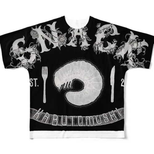 幼虫ロゴ All-Over Print T-Shirt