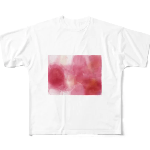 水彩ピンク All-Over Print T-Shirt