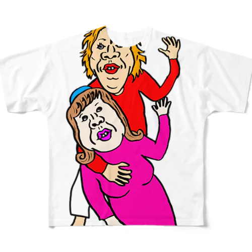 何しとんねん フルグラフィックTシャツ