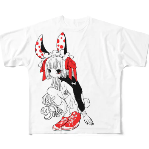 ぴょんぴょん フルグラフィックTシャツ