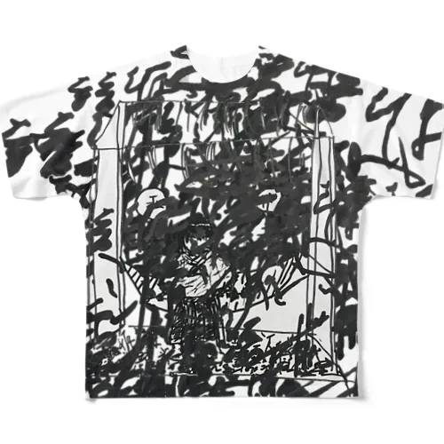 夜神樂の子 All-Over Print T-Shirt