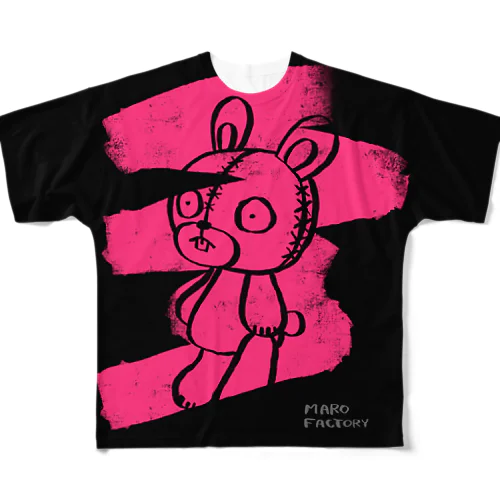 うさぬいぐるみ All-Over Print T-Shirt