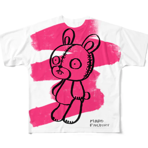 うさぬいぐるみ All-Over Print T-Shirt