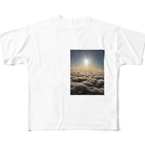 雲の上 フルグラフィックTシャツ