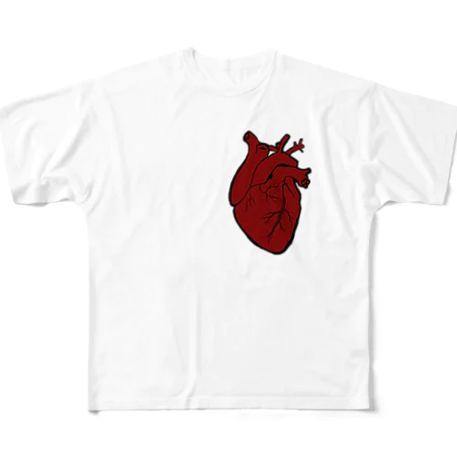 Heart フルグラフィックTシャツ
