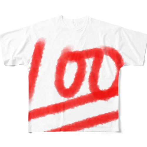 100点！！ フルグラフィックTシャツ