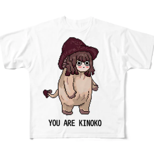 kyanta2 - kinoko フルグラフィックTシャツ