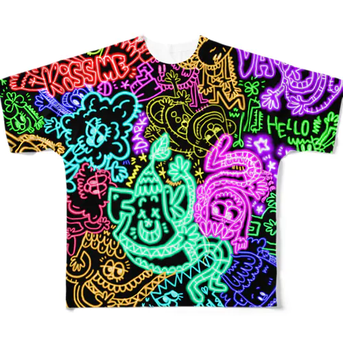 カラフルマックス All-Over Print T-Shirt