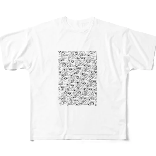 猫2 フルグラフィックTシャツ