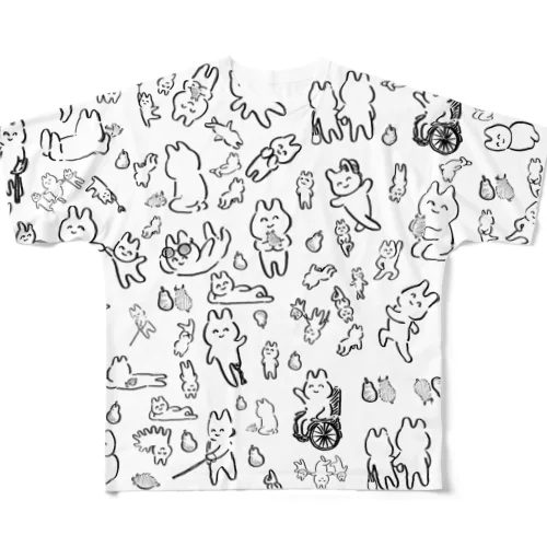 みんなわらわら All-Over Print T-Shirt