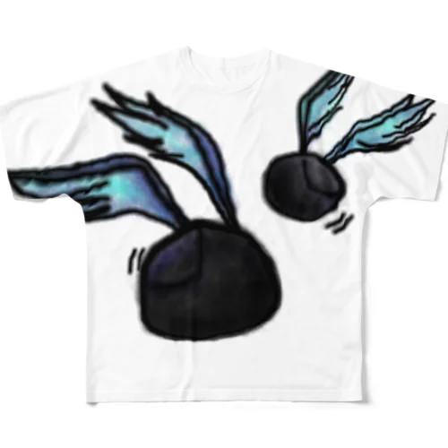 Fly Heart All-Over Print T-Shirt