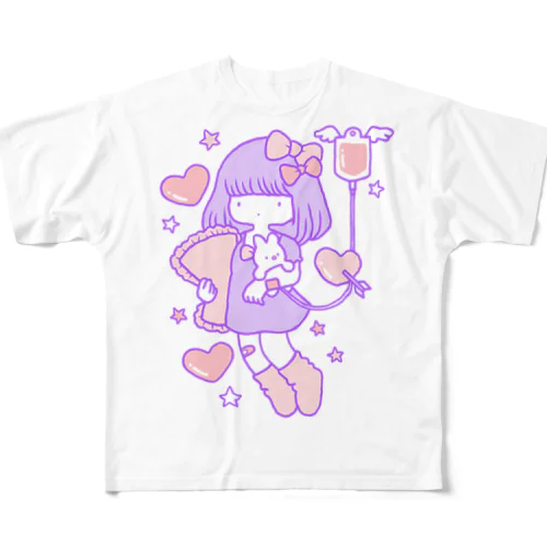 点滴少女 フルグラフィックTシャツ