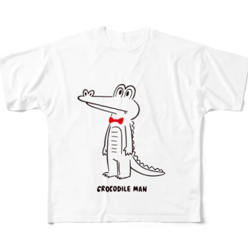 クロコダイルマン All-Over Print T-Shirt