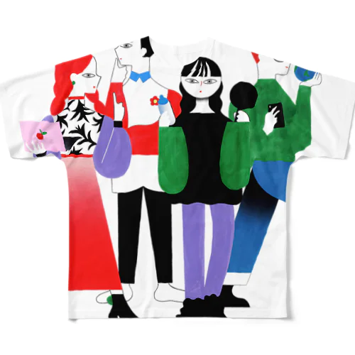 全員全身 All-Over Print T-Shirt