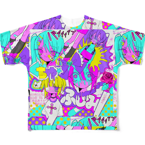 ドッカ〜ンTシャツ(L・XL) All-Over Print T-Shirt