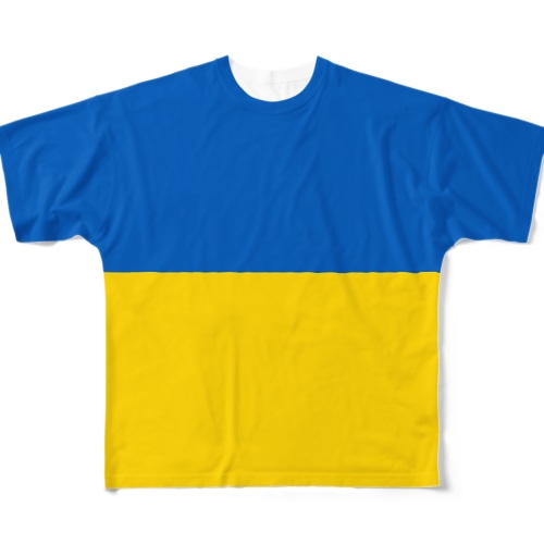 ウクライナ国旗 全柄 All-Over Print T-Shirt