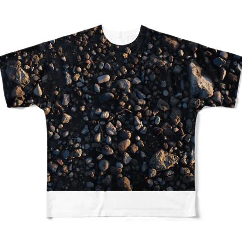 朝日を受ける石粒たち All-Over Print T-Shirt