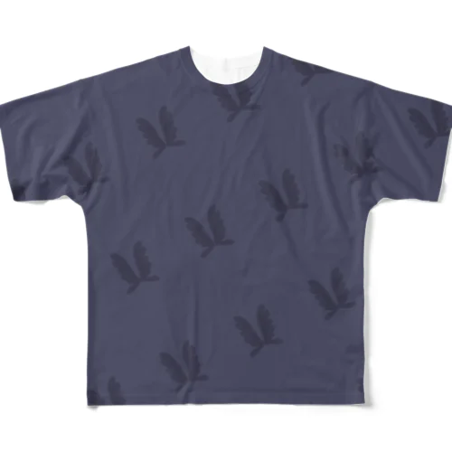 dark wings フルグラフィックTシャツ