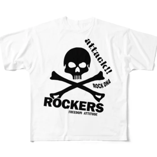 ROCKERS フルグラフィックTシャツ