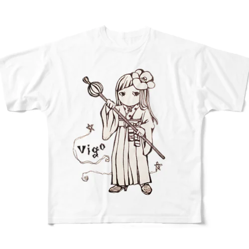 アクセな12星座　乙女座 フルグラフィックTシャツ