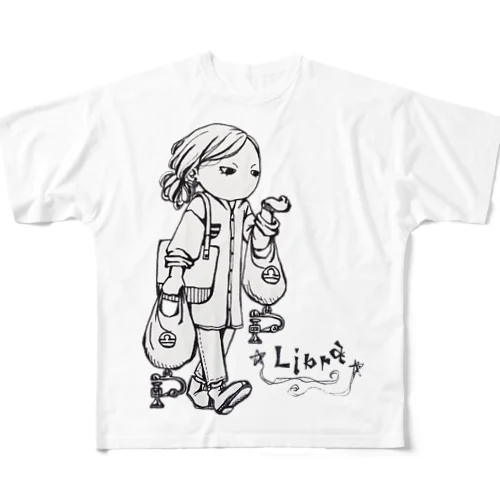 アクセな12星座　天秤座 All-Over Print T-Shirt