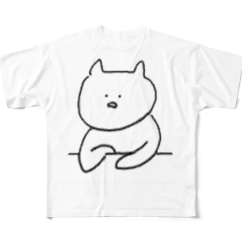 ただのねこ太郎 フルグラフィックTシャツ