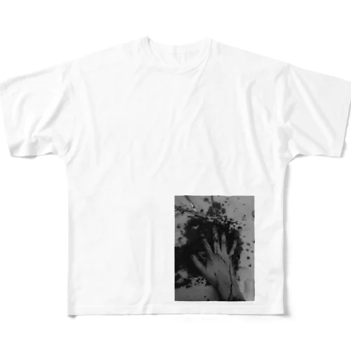 闇落ち魚拓 All-Over Print T-Shirt