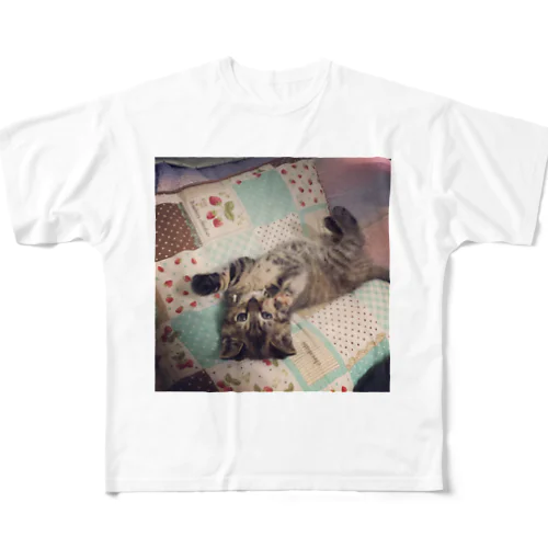 こねこは天使 All-Over Print T-Shirt