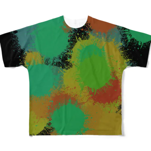 Splash Camouflage フルグラフィックTシャツ