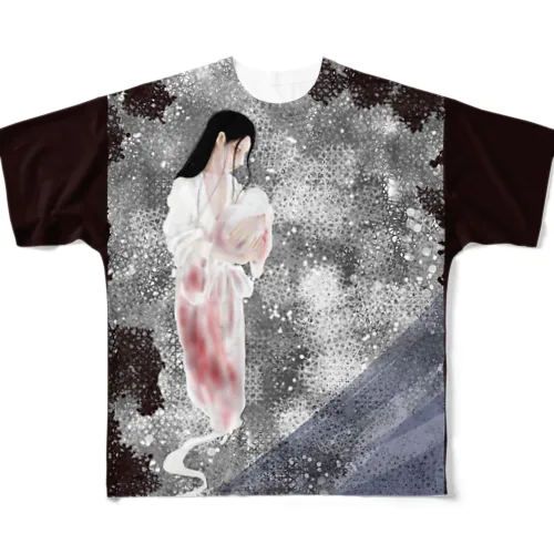 姑獲鳥 All-Over Print T-Shirt