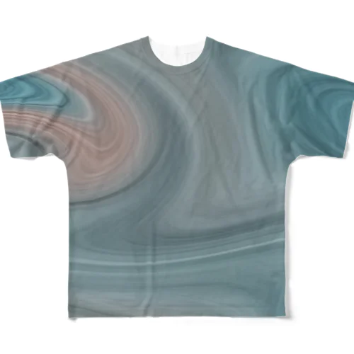 孵爛カラー フルグラフィックTシャツ