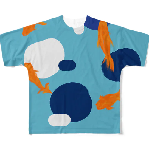 金魚 フルグラフィックTシャツ
