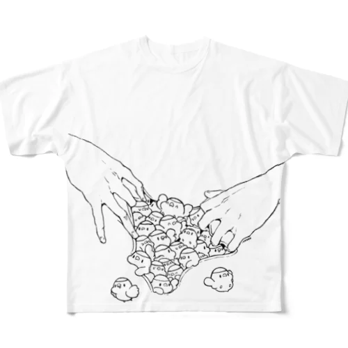 ぶちまけにちこさま All-Over Print T-Shirt