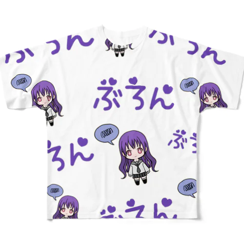 ブロン不安定ちゃん All-Over Print T-Shirt