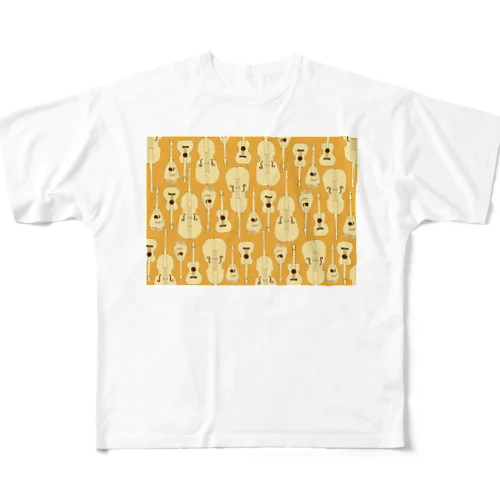 マンドリンオーケストラ(orange) All-Over Print T-Shirt