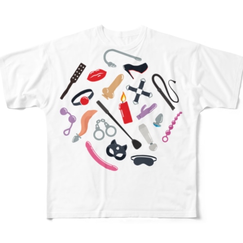 BDSM Icons (Color 01) All-Over Print T-Shirt