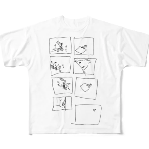 エビくんの漫画Tしゃつ フルグラフィックTシャツ