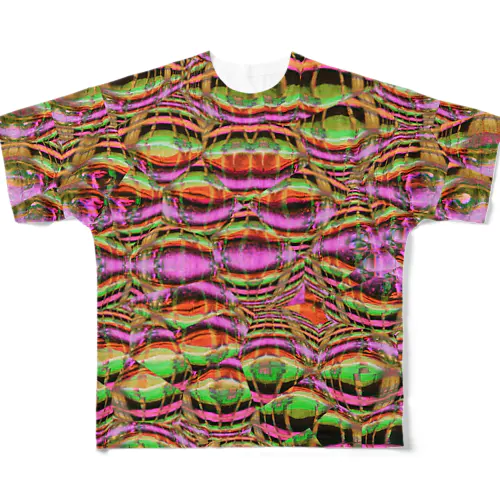 『m₳d.。o○』 All-Over Print T-Shirt