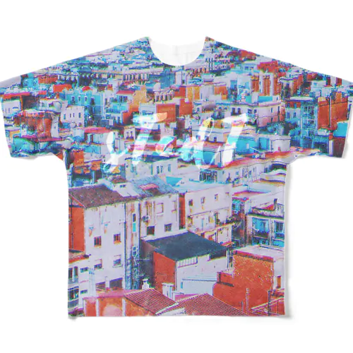 #town All-Over Print T-Shirt
