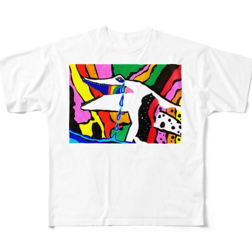 水生有鱗類目/Mosasaurus All-Over Print T-Shirt