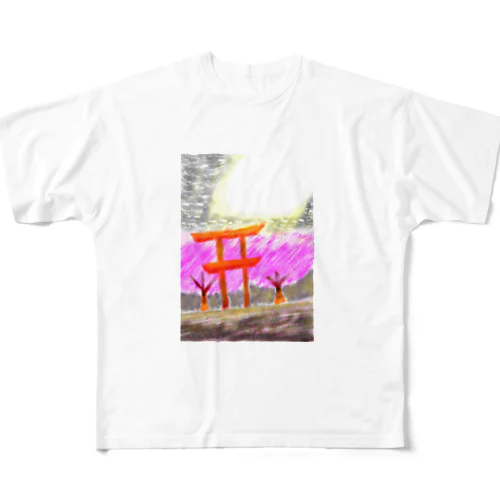 晴と⛩ All-Over Print T-Shirt