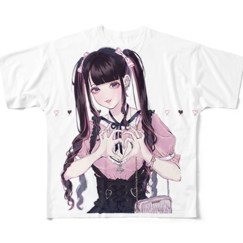 きゅん All-Over Print T-Shirt