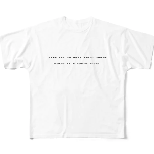 Morse code フルグラフィックTシャツ