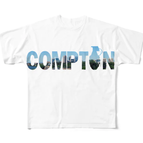 Compton フルグラフィックTシャツ