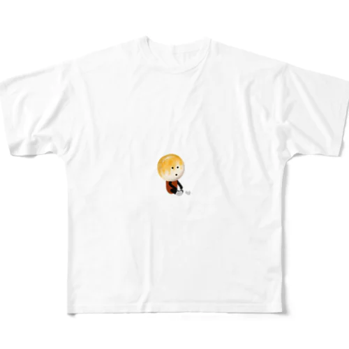 お団子団長【靴下を履く！】 フルグラフィックTシャツ