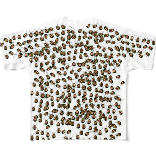 びっしりくん（玉虫色） フルグラフィックTシャツ