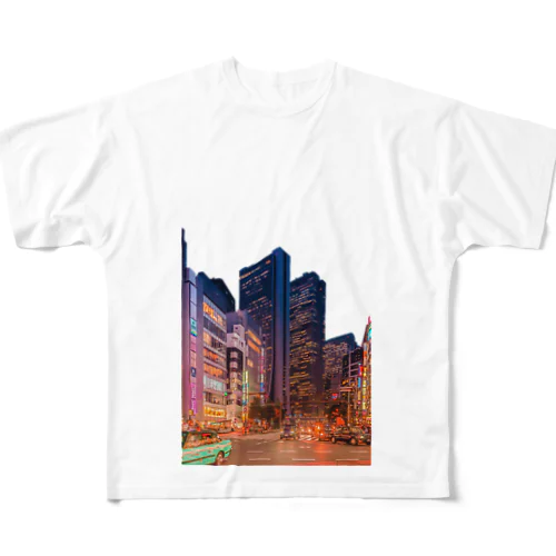 Shinjuku Highrise All-Over Print T-Shirt
